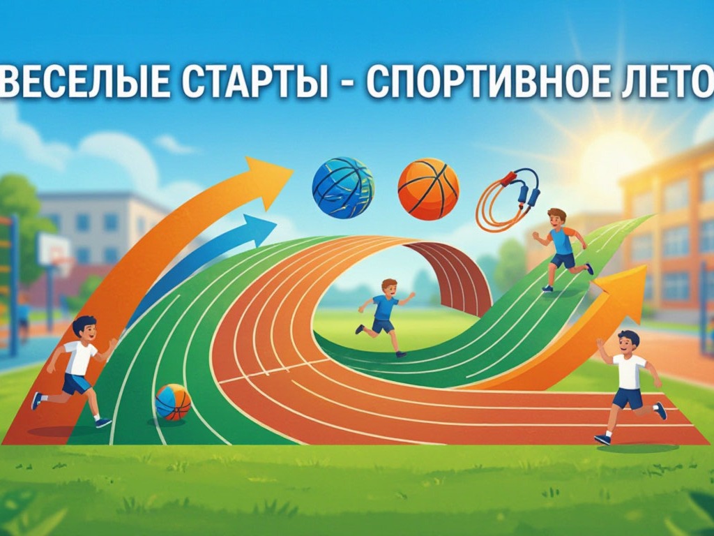 Веселые старты - спортивное лето!.